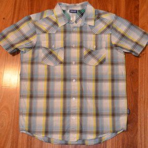 organic cotton short sleeve button up shirt